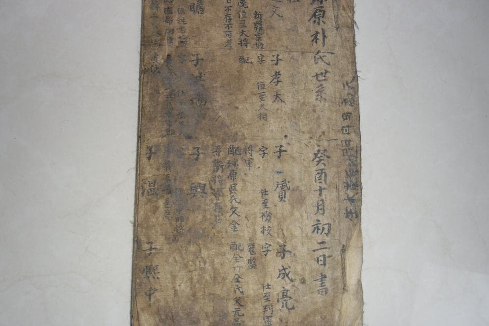 진원박씨 족보 필사본 사진 1