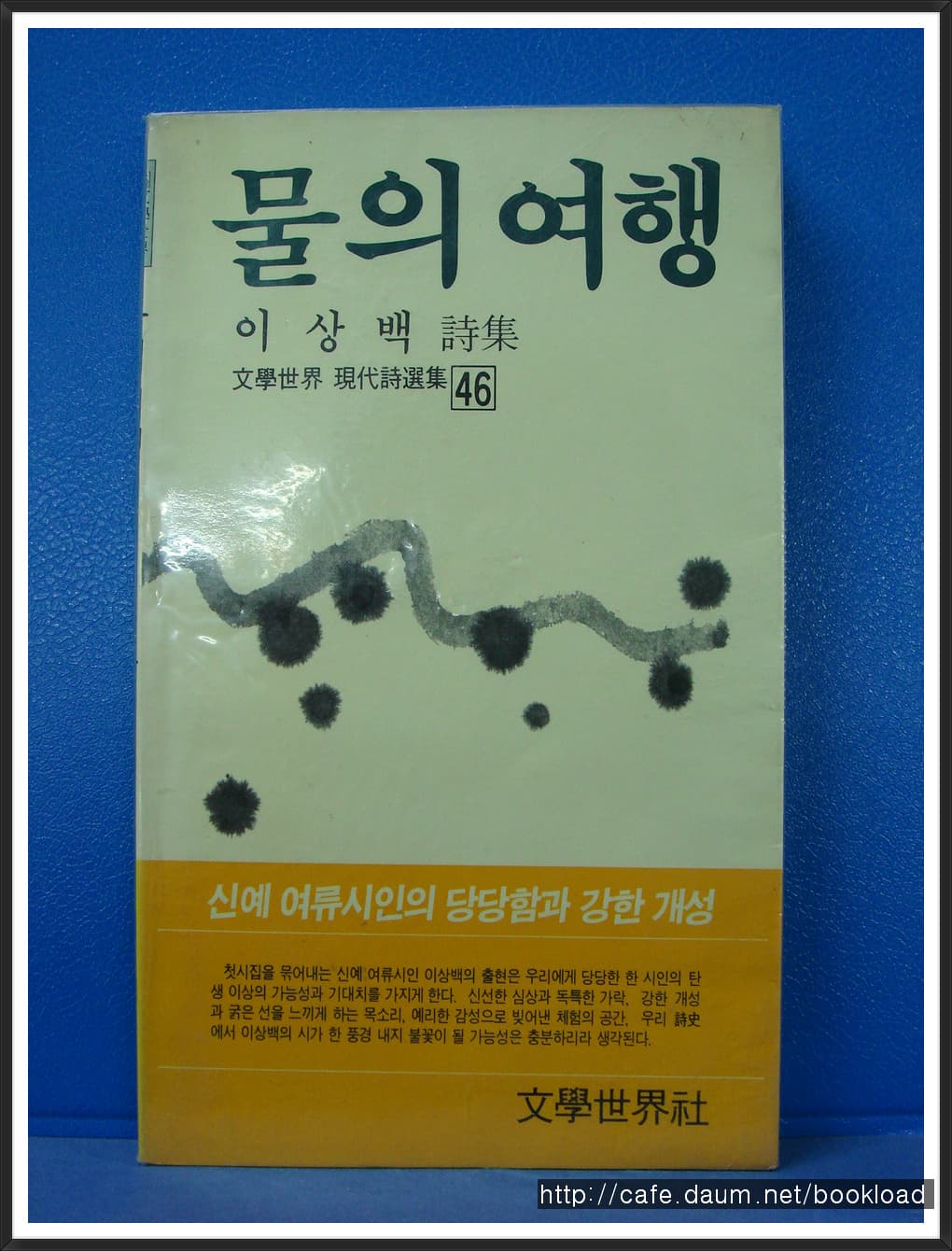 이상백/물의 여행(제1시집 . 88년) 사진 1