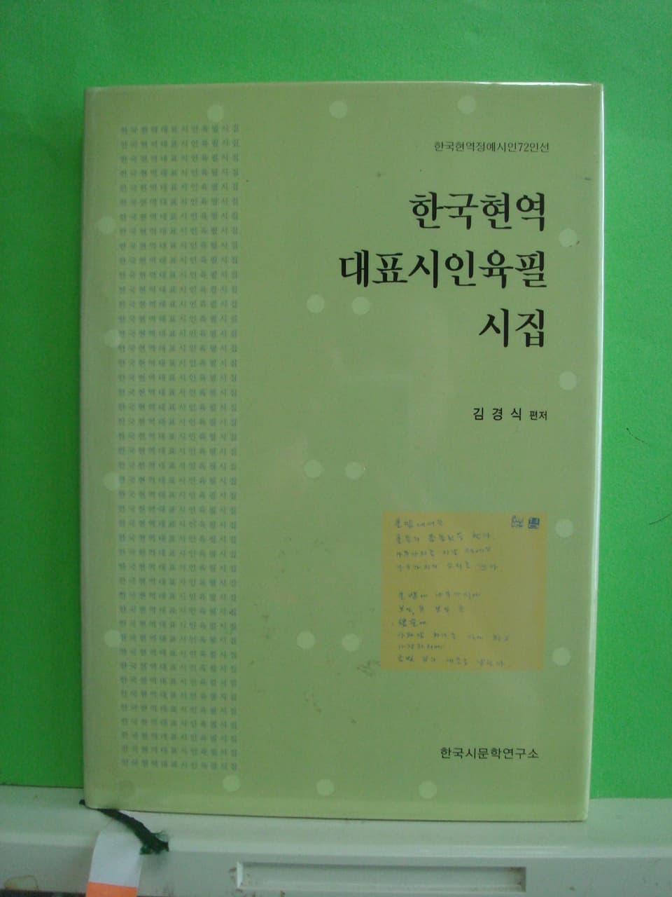 김경식/한국현역 대표시인육필 시집 사진 1