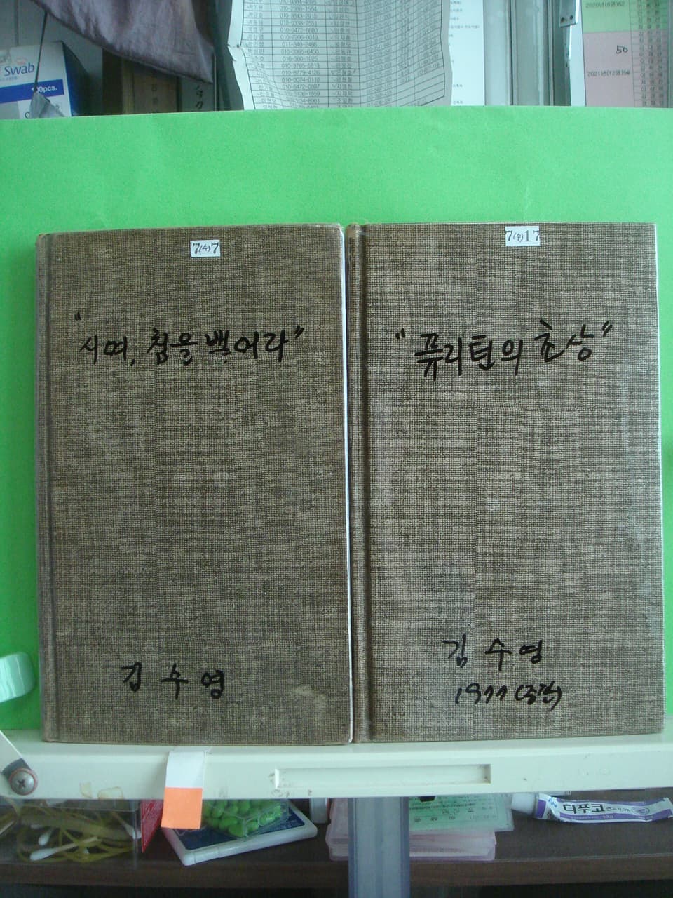 김수영/시여,침을 뱉어라, 퓨리턴의 초상. 사진 1